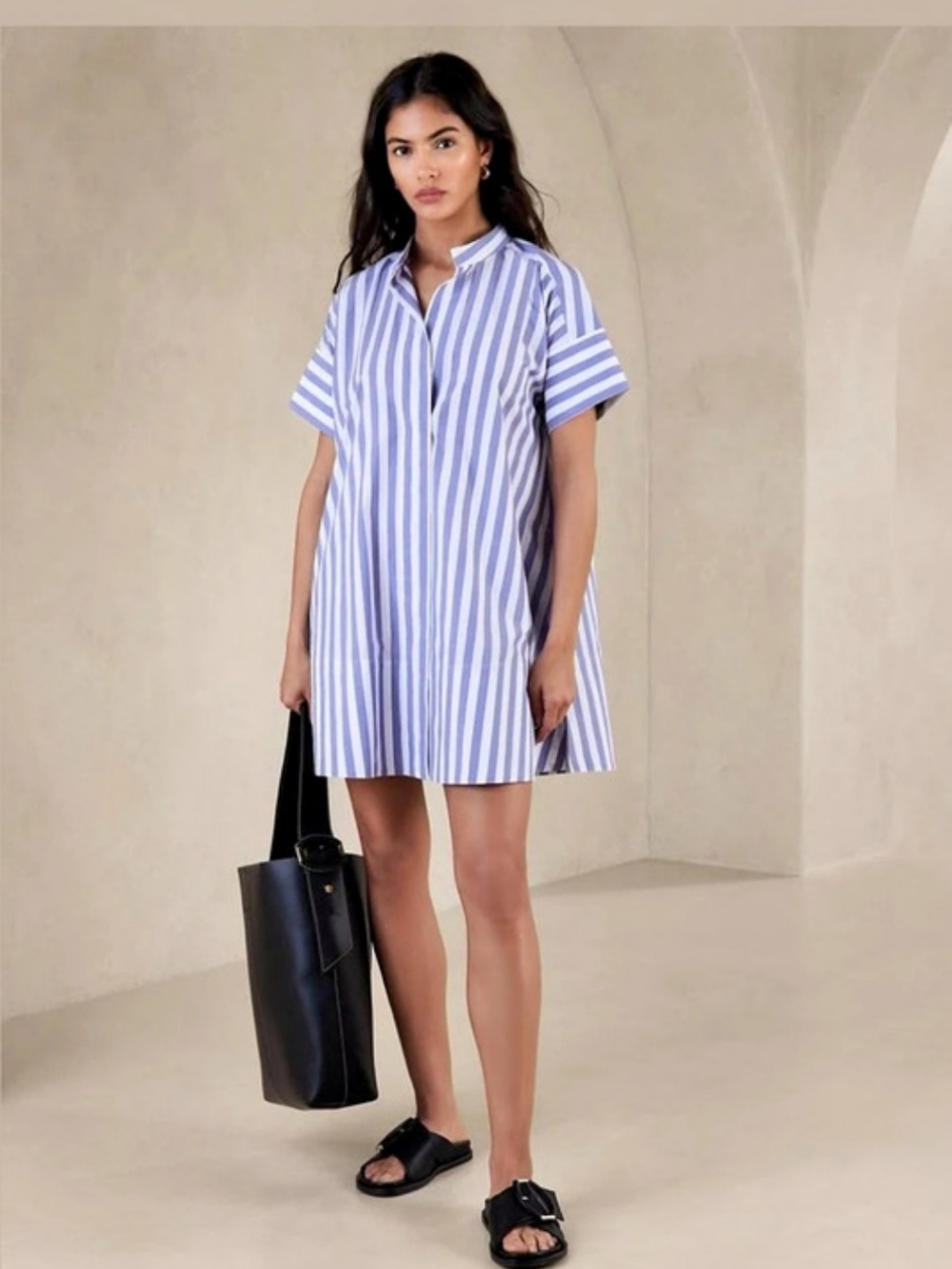 Banana Republic Rhyah Poplin Mini Dress Size XS/S NWOT